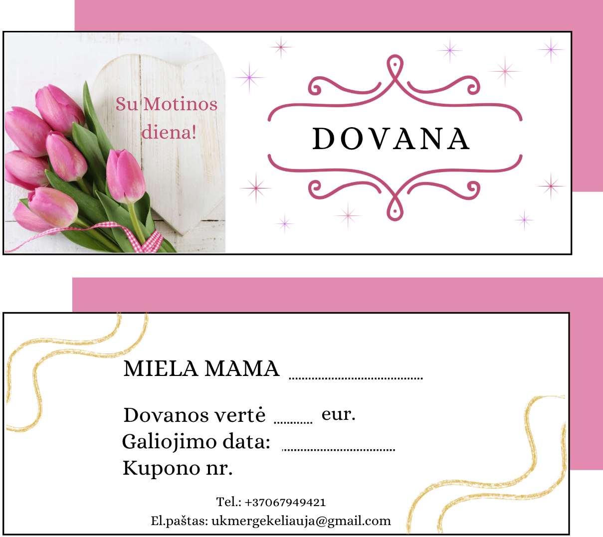 Mamai dovanų kuponas